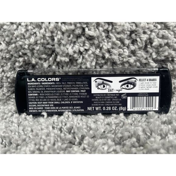 Lot Of 3 LA Colors Day To Night Makeup Eyeshadow Palette CES424 Dusk 28 Oz - Picture 6 of 8
